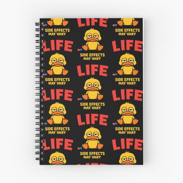 Item preview, Life Side Effects May Vary Funny Duck Medical Humor designed and sold by TeeTimeTreasure.
