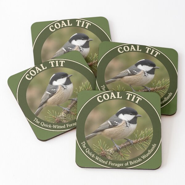Item preview, COAL TIT  – The Quick‑Witted Forager of British Woodlands designed and sold by The Digital Compass.