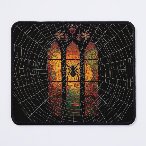 Item preview, Stained Glass Spiderweb Halloween Design designed and sold by SunnyDesign82.