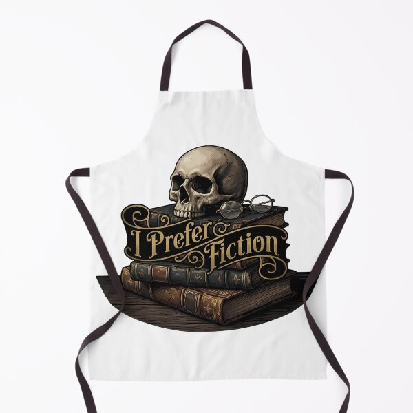 Item preview, Dark Academia Skull I Prefer Fiction Vintage Booktok Reader Gift designed and sold by WorldShop17.