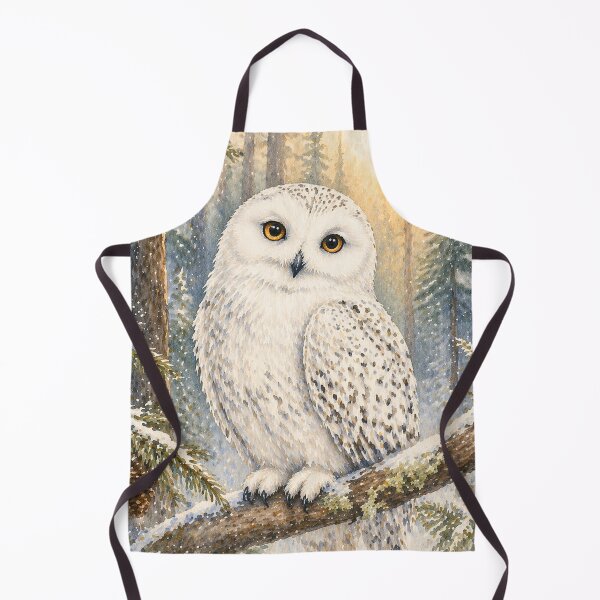 Item preview, Snowy Owl Winter Watercolour Art designed and sold by inspired-works.