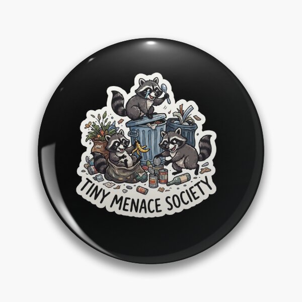 Item preview, Tiny Menace Society Raccoon Trash Crew designed and sold by Owcomm.