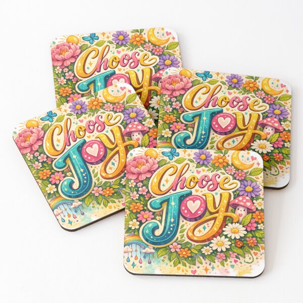 Item preview, Choose Joy – Blooming Positivity Typography designed and sold by Funky Fable studio.