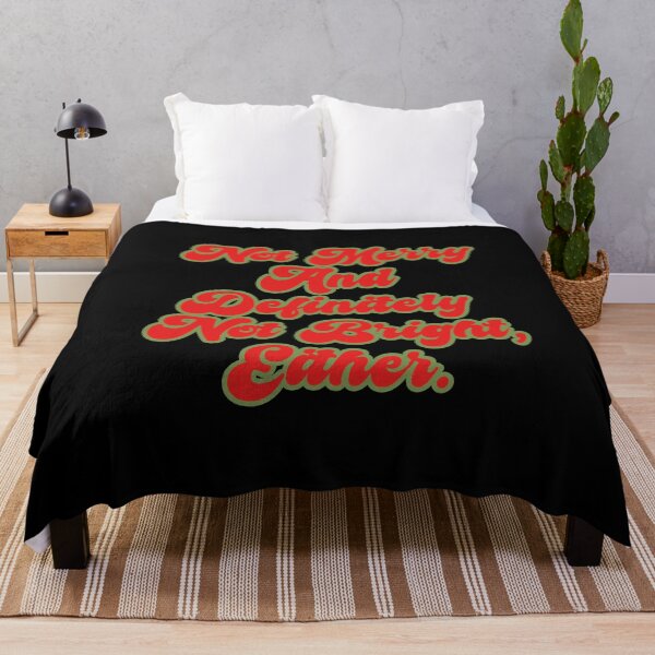 Item preview, Not Merry & Bright Funny Bold Anti-Christmas Text designed and sold by CamilasPrints.