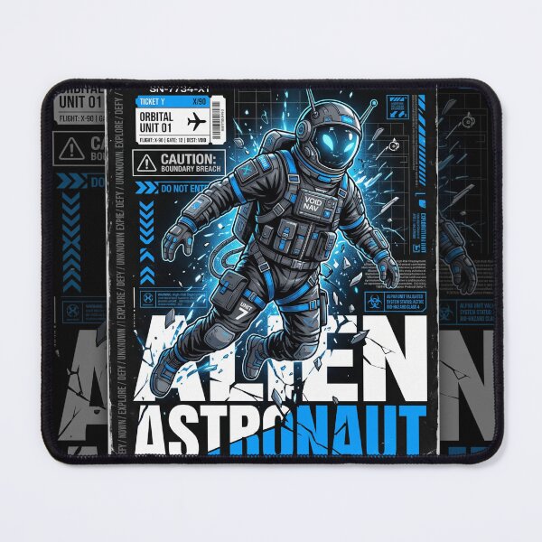 Item preview, Alien Astronaut – Void Navigation Cyberpunk Graphic Tee designed and sold by Can-Not.