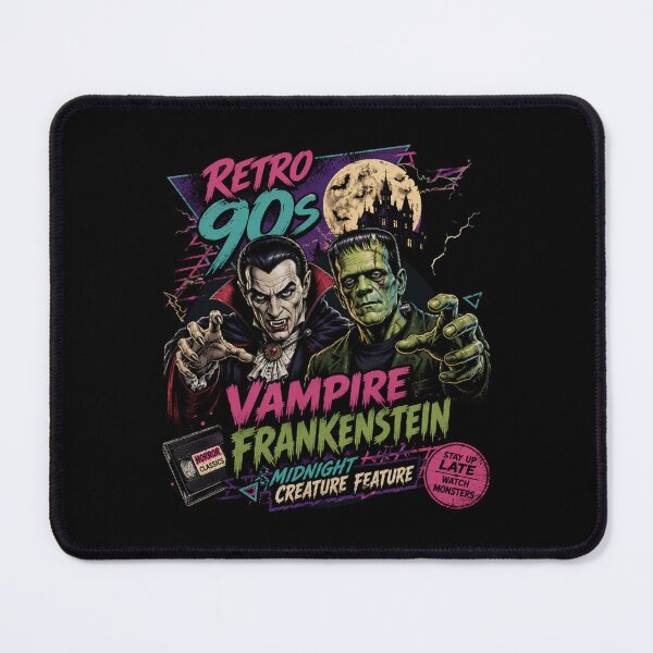 Item preview, Retro 90s Vampire Midnight Creature Feature Design – Vintage Horror T-Shirt designed and sold by Artimax-Studio.