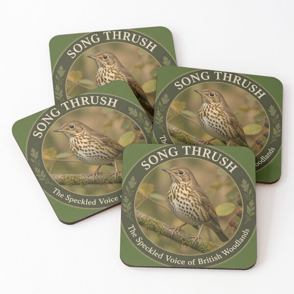 Item preview, SONG THRUSH    – The Speckled Voice of British Woodlands designed and sold by The Digital Compass.