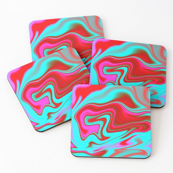 Item preview, Vibrant Neon Liquid Marble Abstract Art designed and sold by Happyabstract.