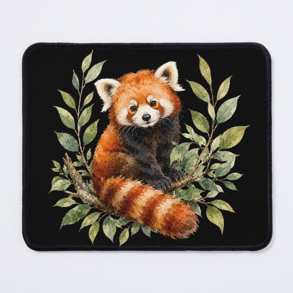 Item preview, Minimal Red Panda Watercolor designed and sold by ColorSplash123.