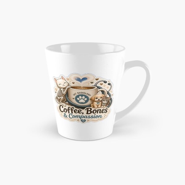Item preview, Coffee, Bones & Compassion | Cute Veterinary Radiology Coffee Lover Design designed and sold by Bettybee00.