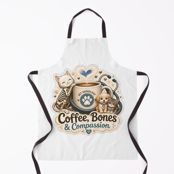 Item preview, Coffee, Bones & Compassion | Cute Veterinary Radiology Coffee Lover Design designed and sold by Bettybee00.