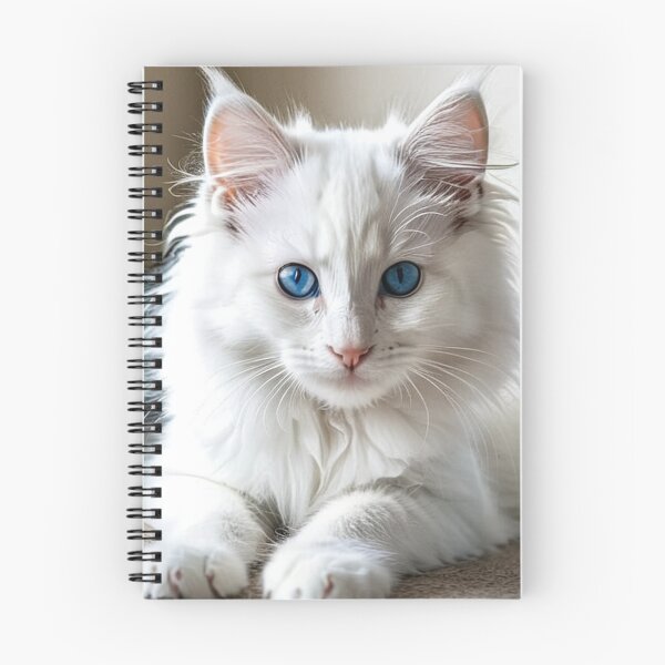 Item preview, Animals - White Cat with Blue Eyes, Serene and Elegant Portrait designed and sold by World-Pets.