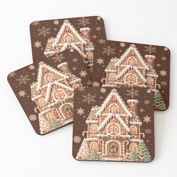 Item preview, Vintage Christmas Gingerbread House Watercolor Aesthetic designed and sold by Cute & Sassy Custom Gifting Boutiques.