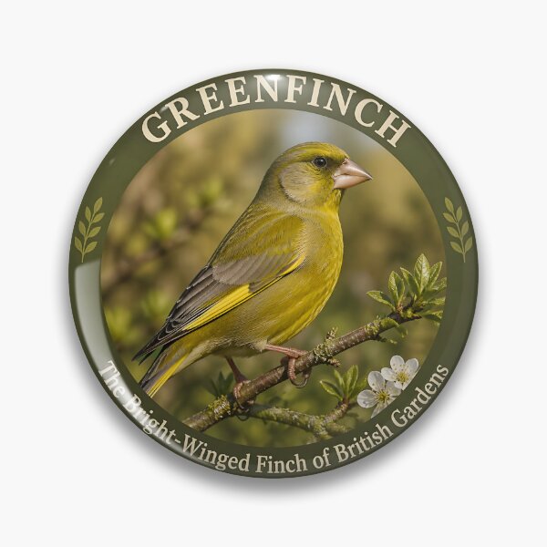 Item preview, GREENFINCH – The Bright‑Winged Finch of British Gardens designed and sold by The Digital Compass.