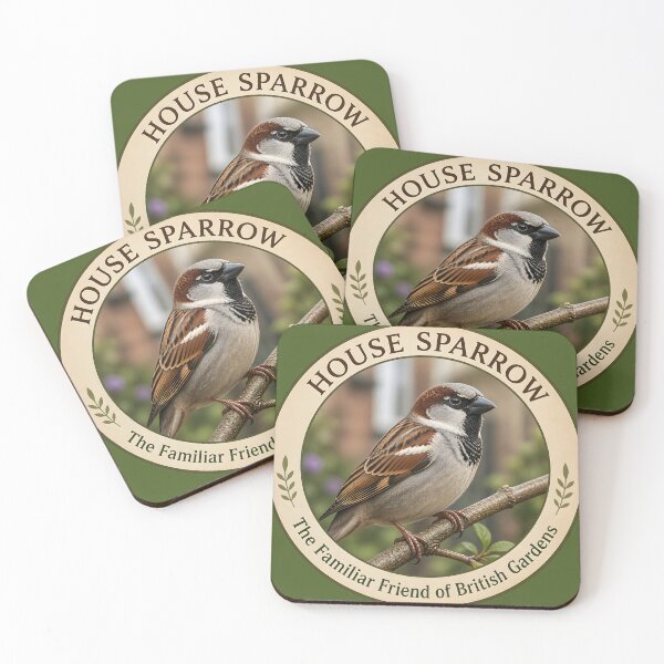 Item preview, HOUSE SPARROW  – The Familiar Friend of Every Garden designed and sold by The Digital Compass.