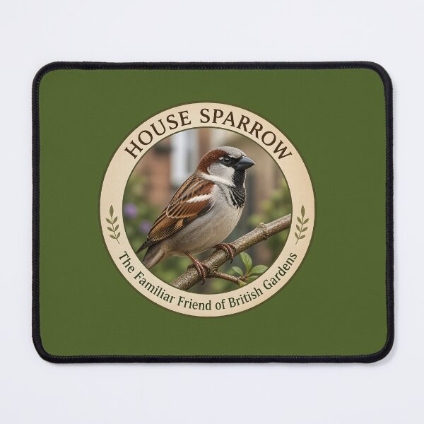 Item preview, HOUSE SPARROW  – The Familiar Friend of Every Garden designed and sold by The Digital Compass.