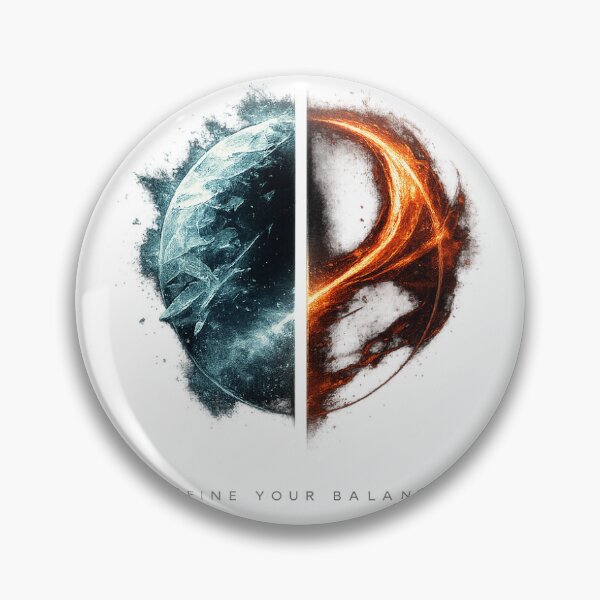 Item preview, Define Your Balance — Fire and Ice designed and sold by MshMshSenpai.