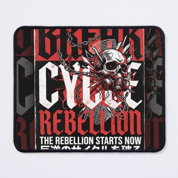 Item preview, Break the Cycle – Rebellion Streetwear Skull Graphic T-Shirt designed and sold by Can-Not.