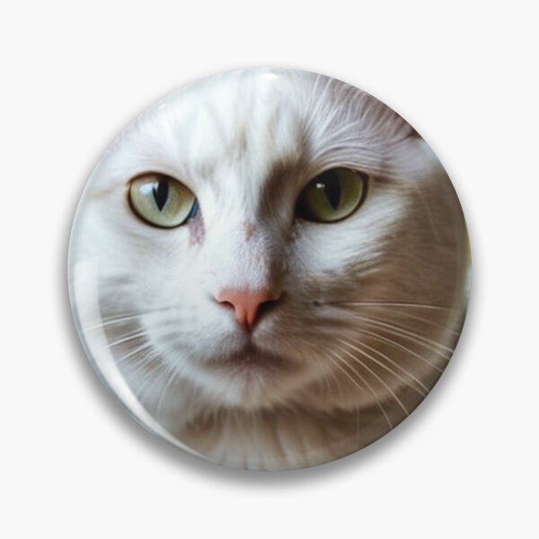 Artikelvorschau, Animals - White Cat with Green Eyes, Serene and Majestic Portrait entworfen und verkauft von World-Pets.