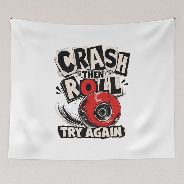 Item preview, Retry Humor Skate Design designed and sold by pirminio.