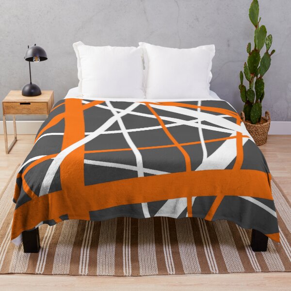 Item preview, Diagonal Dynamics Burned-Orange and White (On Grey) designed and sold by taiche.