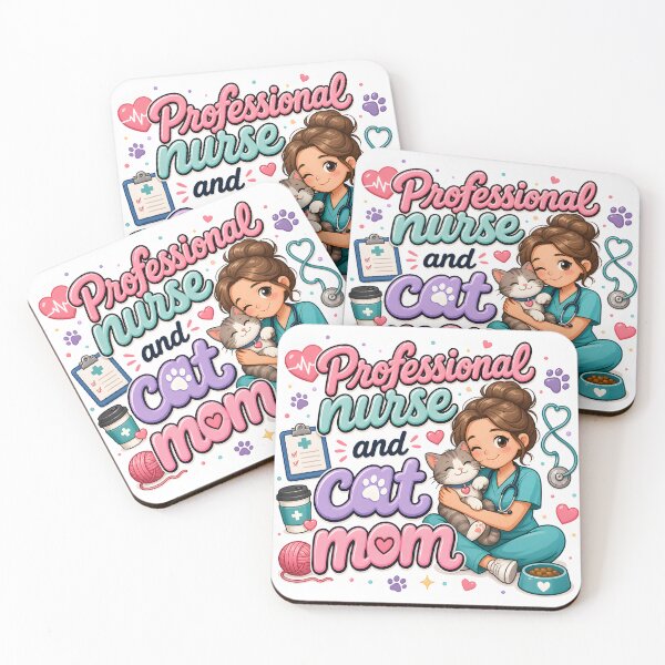 Item preview, Professional Nurse and Cat Mom — Funny Nurse Cat Mom Gift Shirt designed and sold by DoggyDayLove.
