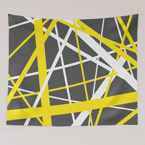 Item preview, Diagonal Dynamics Yellow and White (On Grey) designed and sold by taiche.