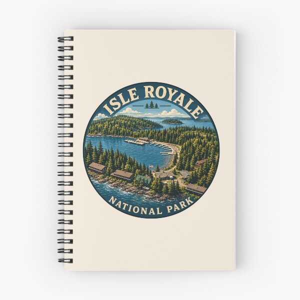 Item preview, Isle Royale National Park Retro Wilderness designed and sold by Gideon Emmerich.