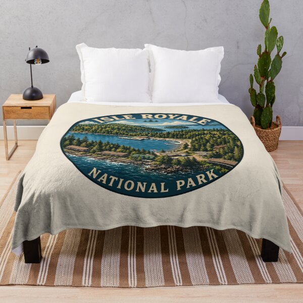 Item preview, Isle Royale National Park Retro Wilderness designed and sold by Gideon Emmerich.