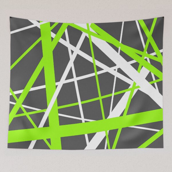 Item preview, Diagonal Dynamics Lime-Green and White (On Grey) designed and sold by taiche.