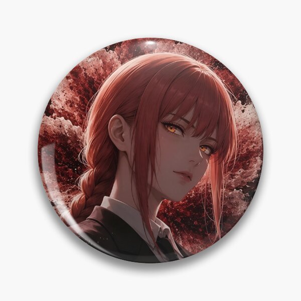 Item preview, Makima | Crimson Aura Anime Inspired Woman Dark Fantasy Portrait designed and sold by Dyan4.