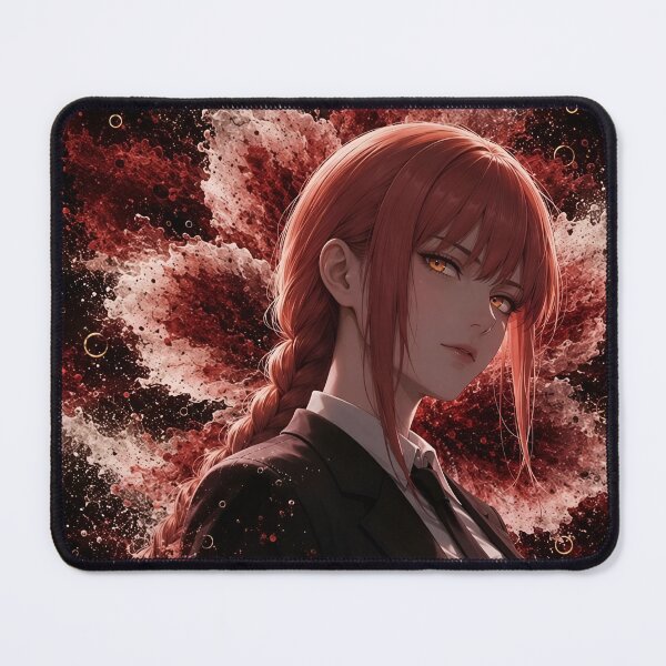 Item preview, Makima | Crimson Aura Anime Inspired Woman Dark Fantasy Portrait designed and sold by Dyan4.