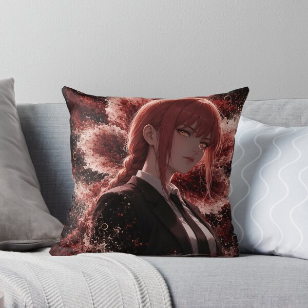 Item preview, Makima | Crimson Aura Anime Inspired Woman Dark Fantasy Portrait designed and sold by Dyan4.