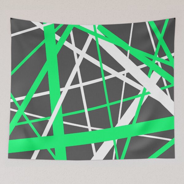 Item preview, Diagonal Dynamics Green and White (On Grey) designed and sold by taiche.