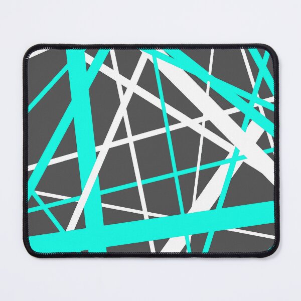 Item preview, Diagonal Dynamics Aqua-Blue and White (On Grey) designed and sold by taiche.
