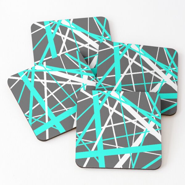 Item preview, Diagonal Dynamics Aqua-Blue and White (On Grey) designed and sold by taiche.