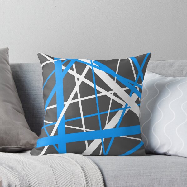 Item preview, Diagonal Dynamics Medium-Blue and White (On Grey) designed and sold by taiche.