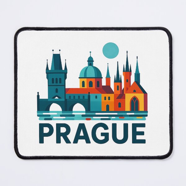 Item preview, Prague Czech Republic Travel Souvenir - Charles Bridge & Gothic Towers Art designed and sold by OzzFrequency.