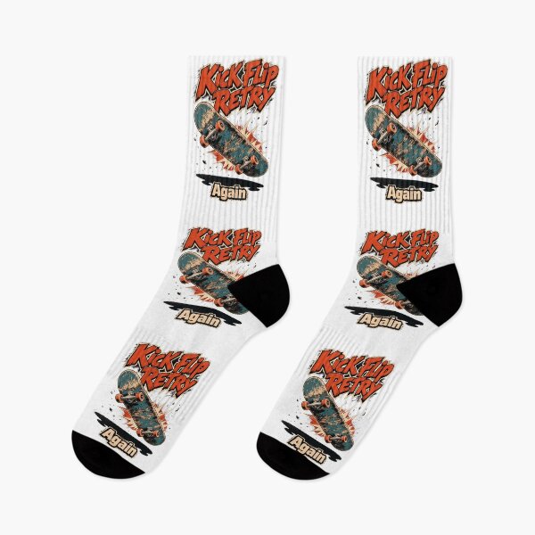Item preview, Kickflip Retry Again Skater Saying designed and sold by pirminio.