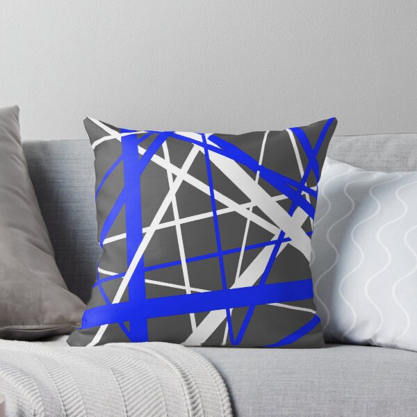 Item preview, Diagonal Dynamics Blue and White (On Grey) designed and sold by taiche.