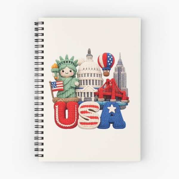 Item preview, Cute Knitted USA Landmark | Handmade Yarn Knit Travel Souvenir designed and sold by Moons Studio.