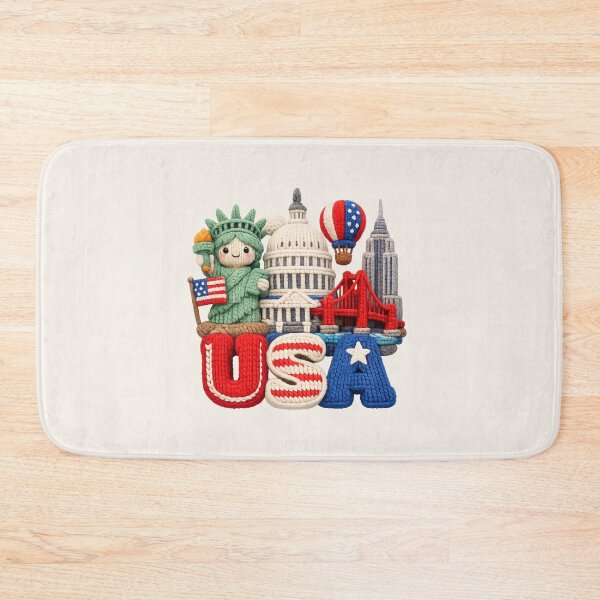 Item preview, Cute Knitted USA Landmark | Handmade Yarn Knit Travel Souvenir designed and sold by Moons Studio.