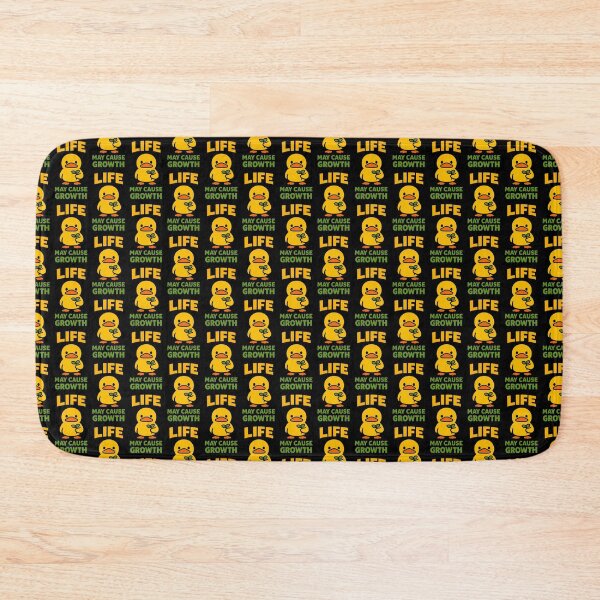 Item preview, Life May Cause Growth Funny Duck Positive Motivational Quote designed and sold by TeeTimeTreasure.