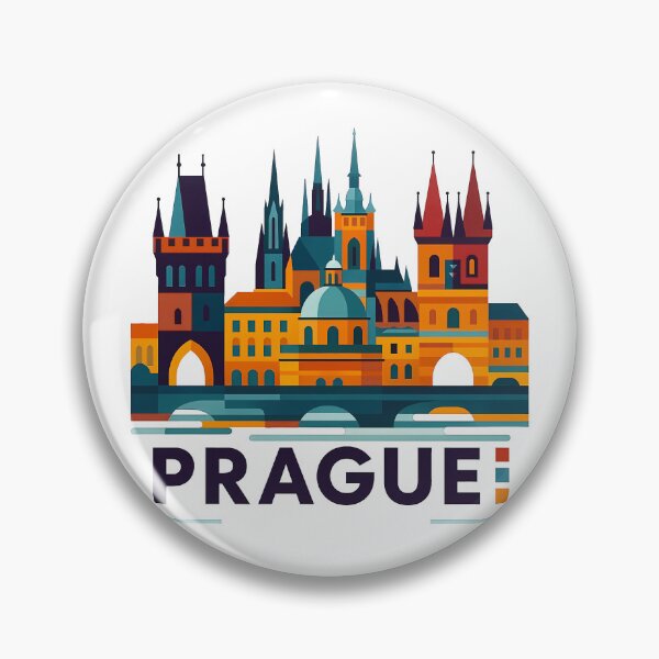 Item preview, Prague Czech Republic Travel Souvenir - Charles Bridge & Gothic Towers Art designed and sold by OzzFrequency.