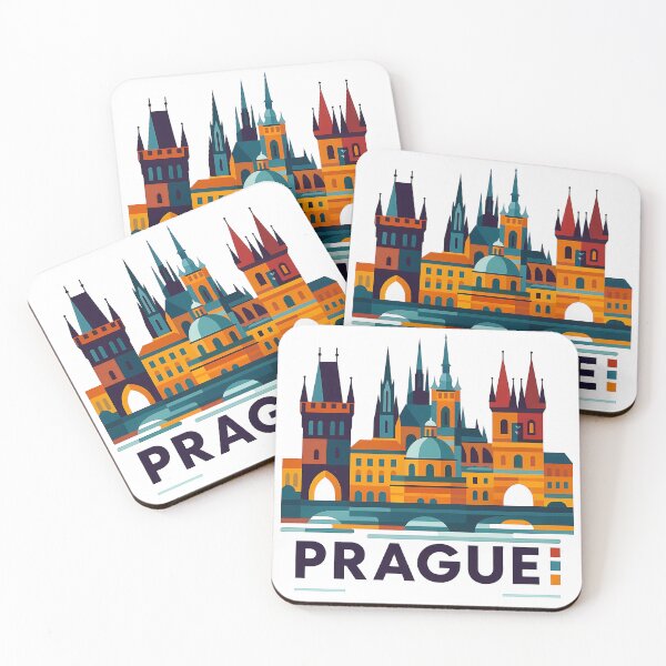 Item preview, Prague Czech Republic Travel Souvenir - Charles Bridge & Gothic Towers Art designed and sold by OzzFrequency.
