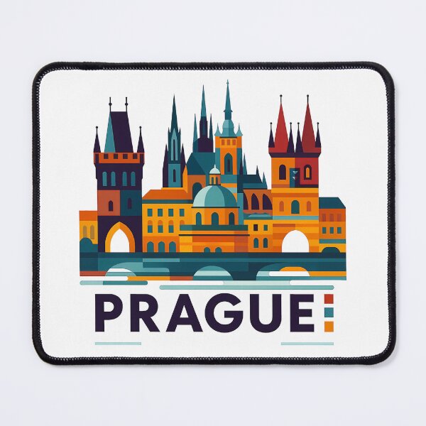 Item preview, Prague Czech Republic Travel Souvenir - Charles Bridge & Gothic Towers Art designed and sold by OzzFrequency.