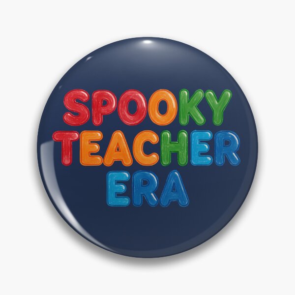 Item preview, Spooky Teacher Era Cute Halloween Teacher Bubble Letter Shirt designed and sold by Raw Tigers.