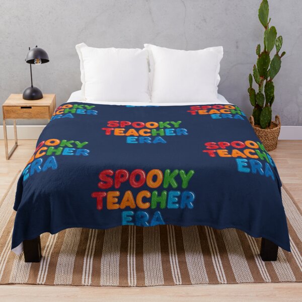 Item preview, Spooky Teacher Era Cute Halloween Teacher Bubble Letter Shirt designed and sold by Raw Tigers.