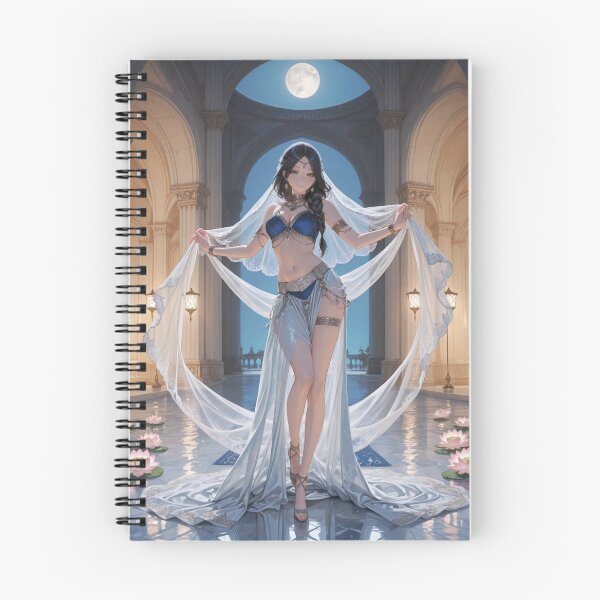 Item preview, Moonlit Sapphire Belly Dance Fantasy Poster designed and sold by SEIMEI2025.