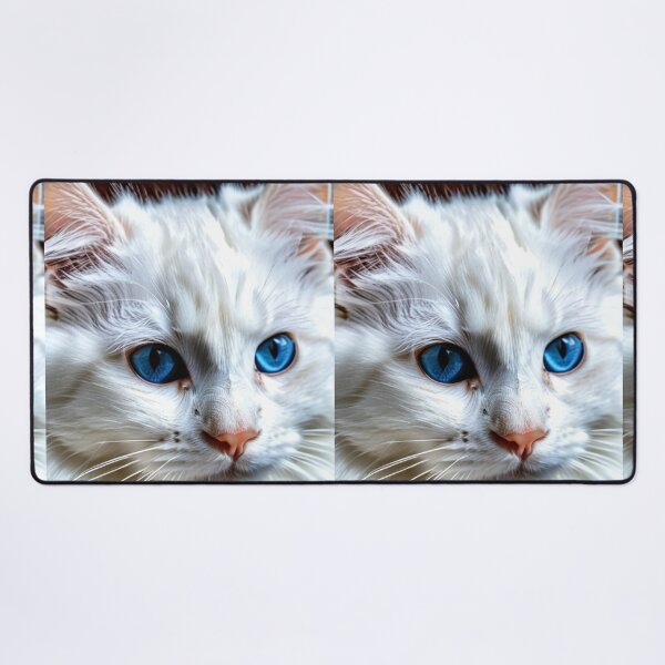 Item preview, Animals - White Persian Cat, Hypnotic Sapphire Gaze designed and sold by World-Pets.